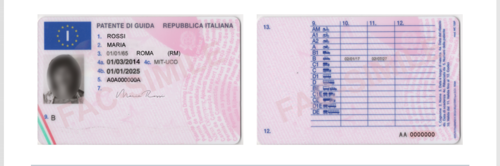 Buy Italian Drivers License